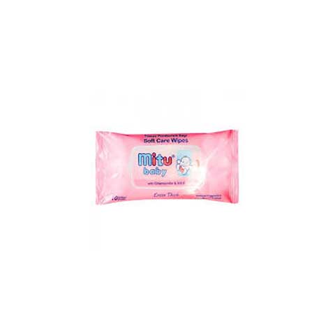 MITU BABY WIPES TRAVEL PINK3X10S